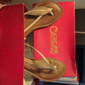 Carlos by Carlos Santana Women's Tan Sandals